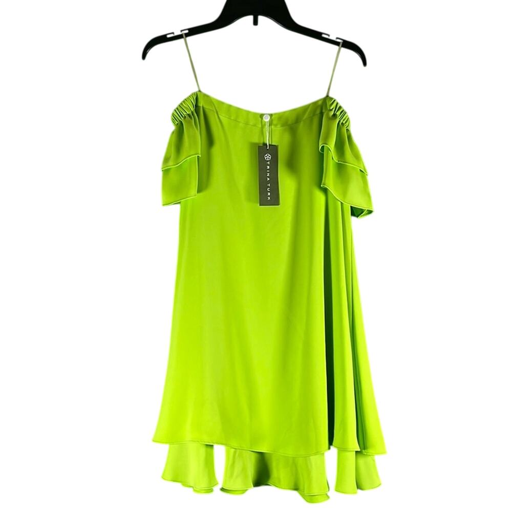 Trina Turk Piper Off-Shoulder Ruffle Mini Dress in Palma Size XS - Picture 5 of 5